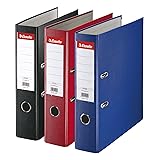 Esselte, Pack 3 A4 Lever Arch File, 550 Sheets