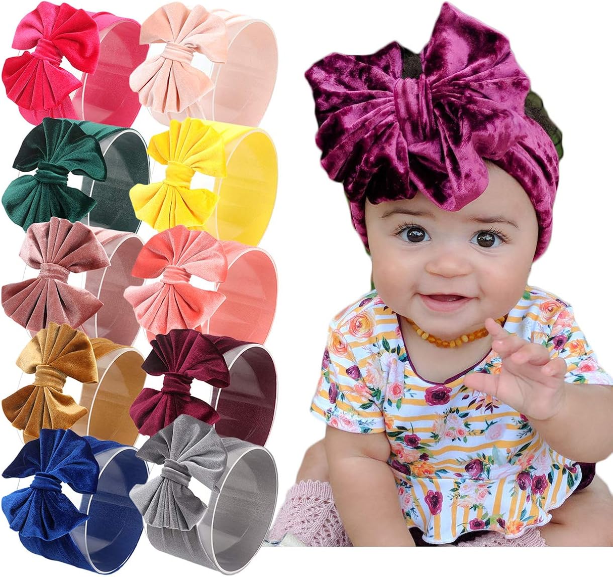 baby girl elastic headbands