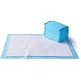 Amazon Basics Dog and Puppy Pee Pads with 5-Layer Leak-Proof Design and Quick-Dry Surface for Potty Training, Heavy Duty Absorbency, X-Large, 28 x 34 Inch - Pack of 25, Blue & White