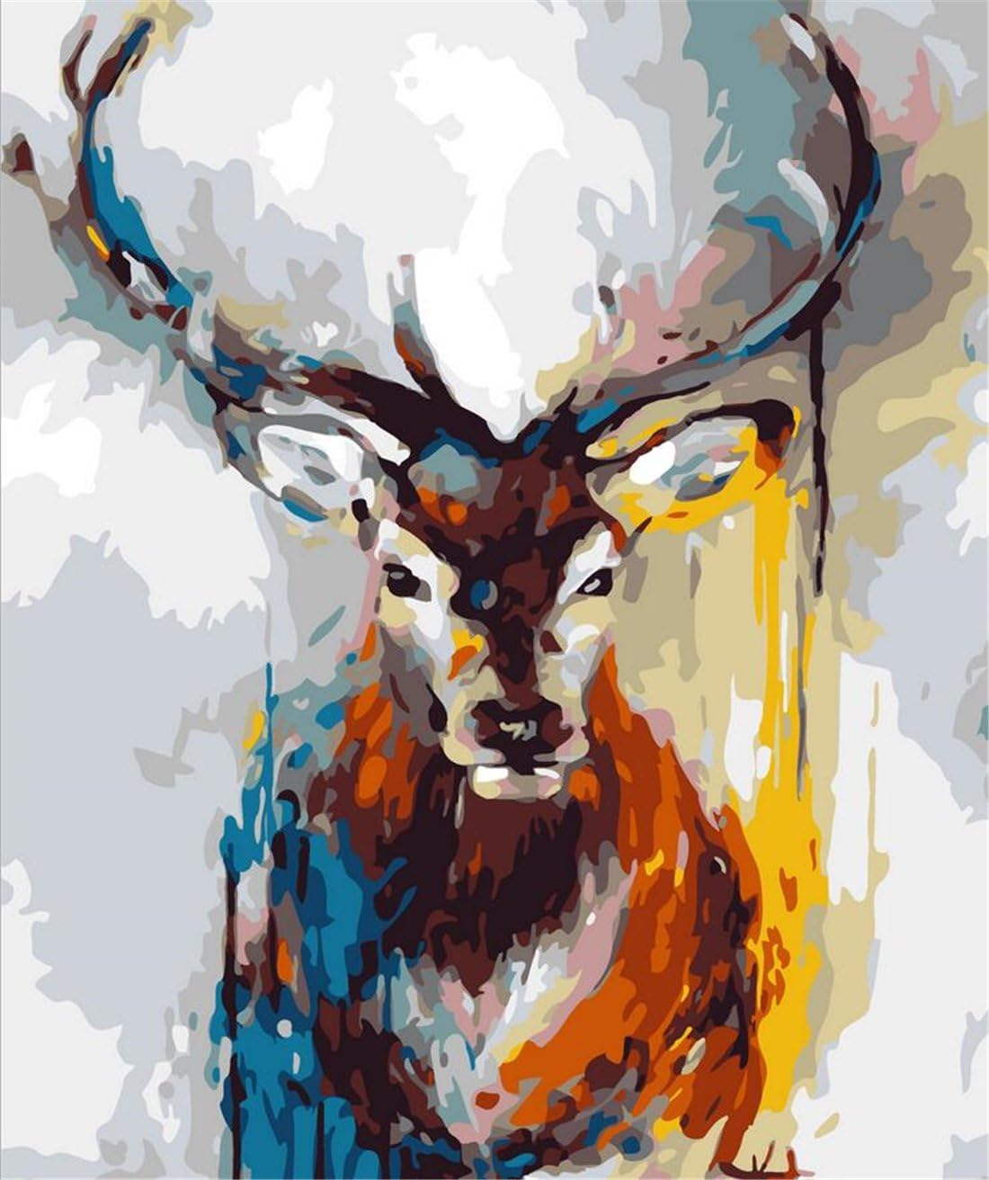 Amazon.com: Deer Paint By Numbers Kits For Adult Kids DIY Painting By