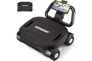 EAST MOUNT Ab Roller Wheel - Ab Roller with Elbow Support for Core Workout Belly Fat Automatic Rebound Abdominal Wheel for Women Men Home Gym Equipment