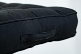 Casabella Booster Cushion Large 50x50cm 10cm Thick Armchair Floor Seat Black view 2