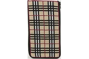ALICE PETERSON Eyeglass Case - Plaid - Needlepoint Kit