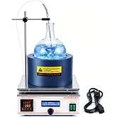 GOYOJO 1000ml Heating Mantle with Magnetic Stirrer, 330W | 2450 RPM Stirring, 380&deg;C Digital Control, Detachable Heating/Stirring Design for Round Bottom Flask, Distillation and Mixing