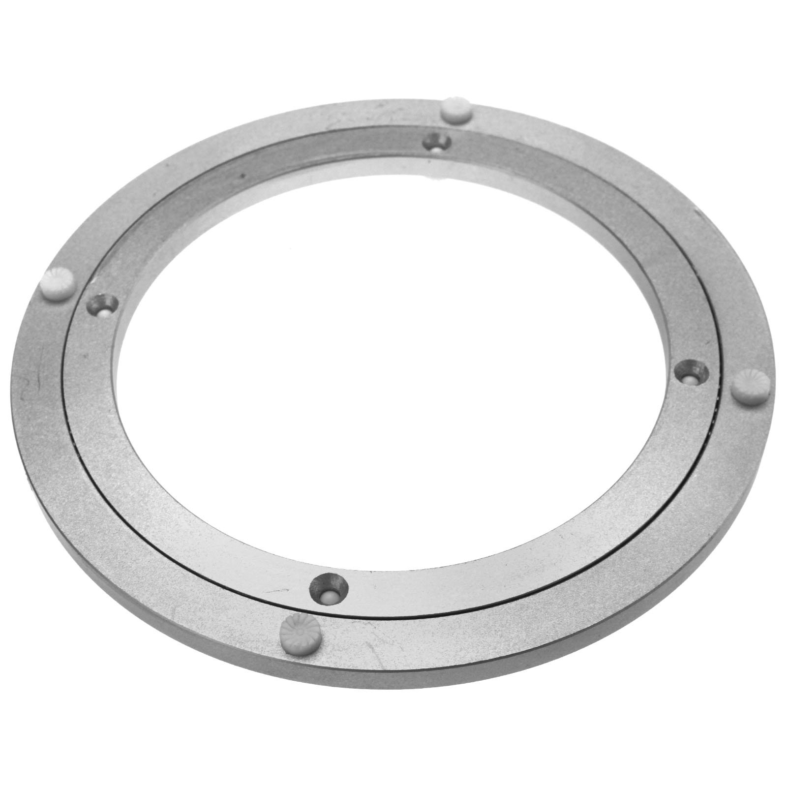 OTOTEC Rotating Turntable Aluminium Rotating Turntable Bearing Swivel Plate 8 Inch Silver