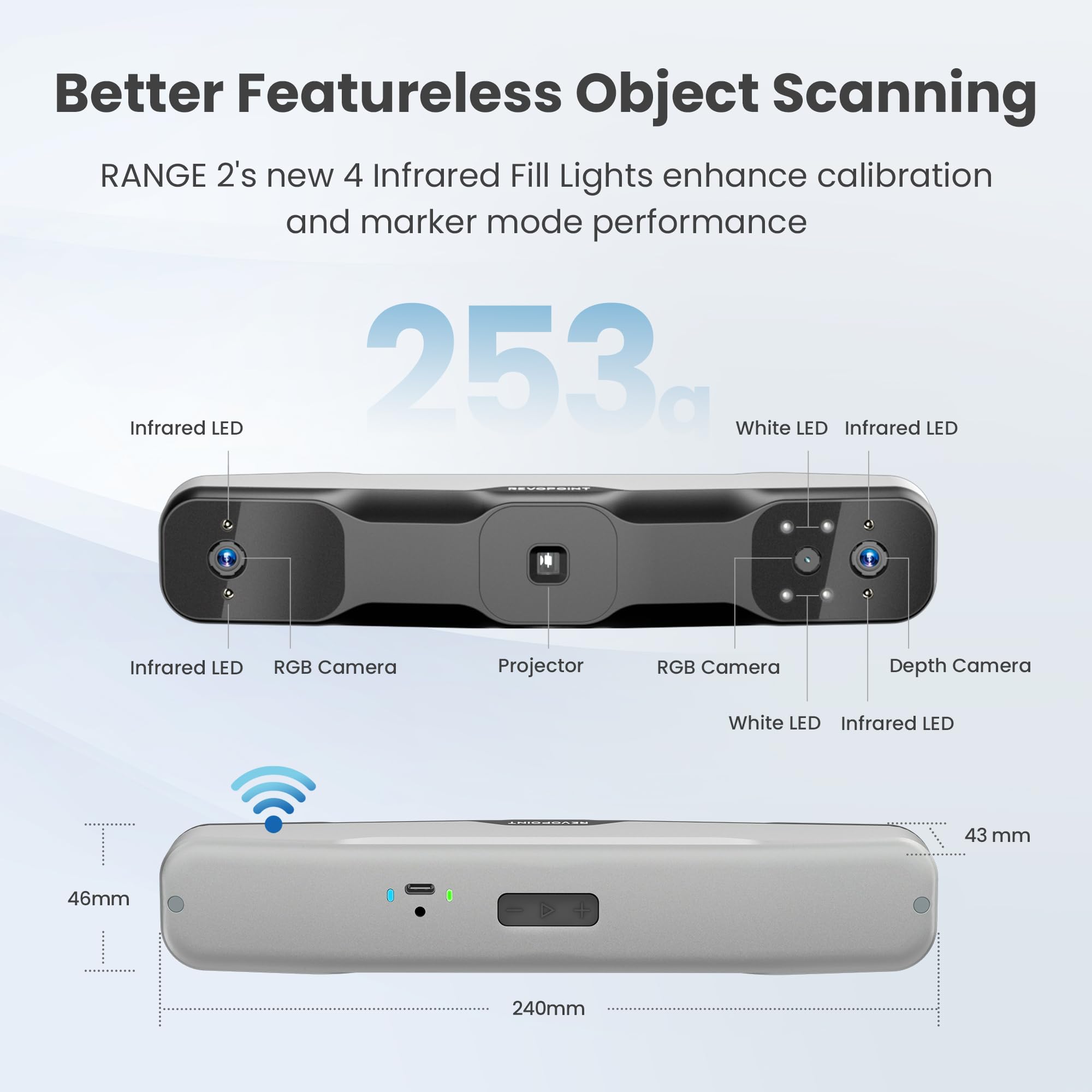 Mua Revopoint Range 2 3D Scanner Handheld, 0.1 mm Precision, Portable ...