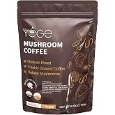 Mushroom Coffee, Instant Coffee Blend, 6 Adaptogenic Mushrooms, 30 Servings | Lion's Mane, Reishi, Cordyceps, Shiitake, King Trumpet &amp; Turkey Tail for Energy, Focus, Positive Mood &amp; Immune Support