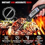 Flintronic Digital Instant Read Meat Thermometer, °F/°C, Auto On/Off view 3