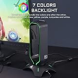 THE G-LAB K-Stand RADON Headset Stand RGB USB 2.0 Hub Anti-Slip Black view 2