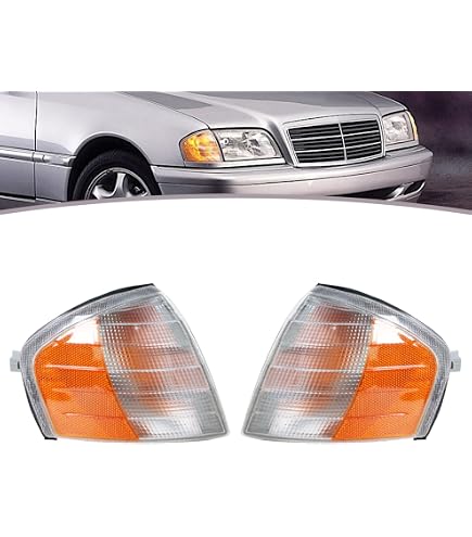 Amazon.com: AmeriLite Crystal Headlights for Mercedes-Benz C Class