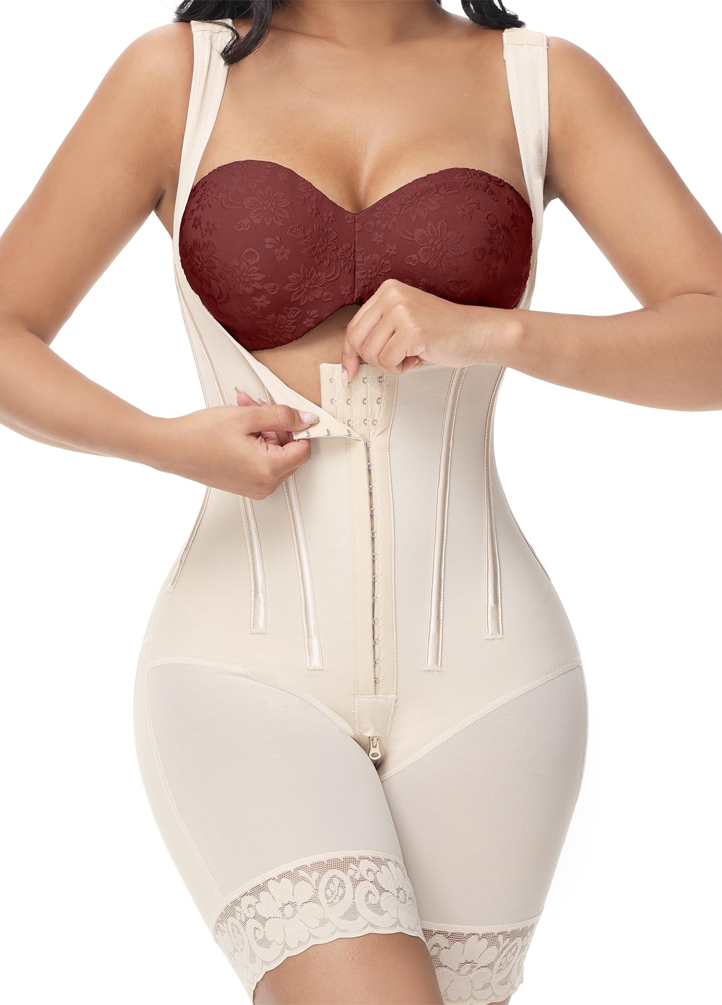 Photo 1 of M MYODRESS Fajas Colombianas Moldeadoras Tummy Control Post Surgery Shapewear Beige