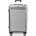 Travelpro Platinum Elite Hardside Expandable Checked Luggage, 8 Wheel Spinner, TSA Lock, Hard Shell Polycarbonate Suitcase, Metallic Sand, Checked Large 28-Inch