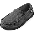 ULTRAIDEAS Men's Carver Slippers Moc Loafer House Shoes Memory Foam