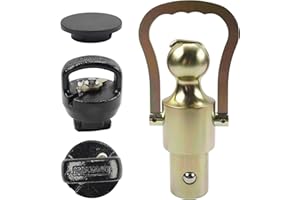 QUEENCAR GNXA2061 Gooseneck Ball Kit, 2-5/16-Inch Ball & Safety Chain Anchors Compatible with Ford F250/ F350/ F450 Super Duty/Nissan Titan XD Trucks/GMC Sierra 2500/3500 HD Chevrolet Silverado 2500/3500 HD