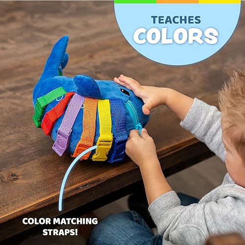 Buckle Toys Blu Whale Develop Motor Skills and Problem Solving