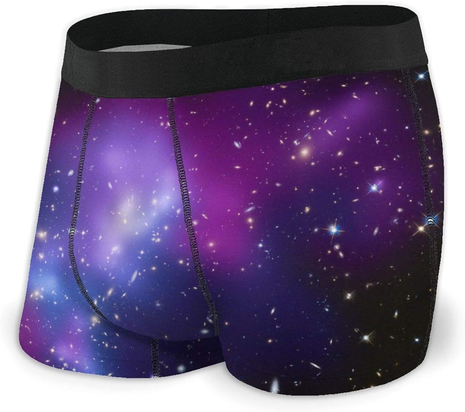 Purple Galaxy Celestial Mens Boxer Briefs Comfort Underwear Classic Cool Breathable Shorts at
