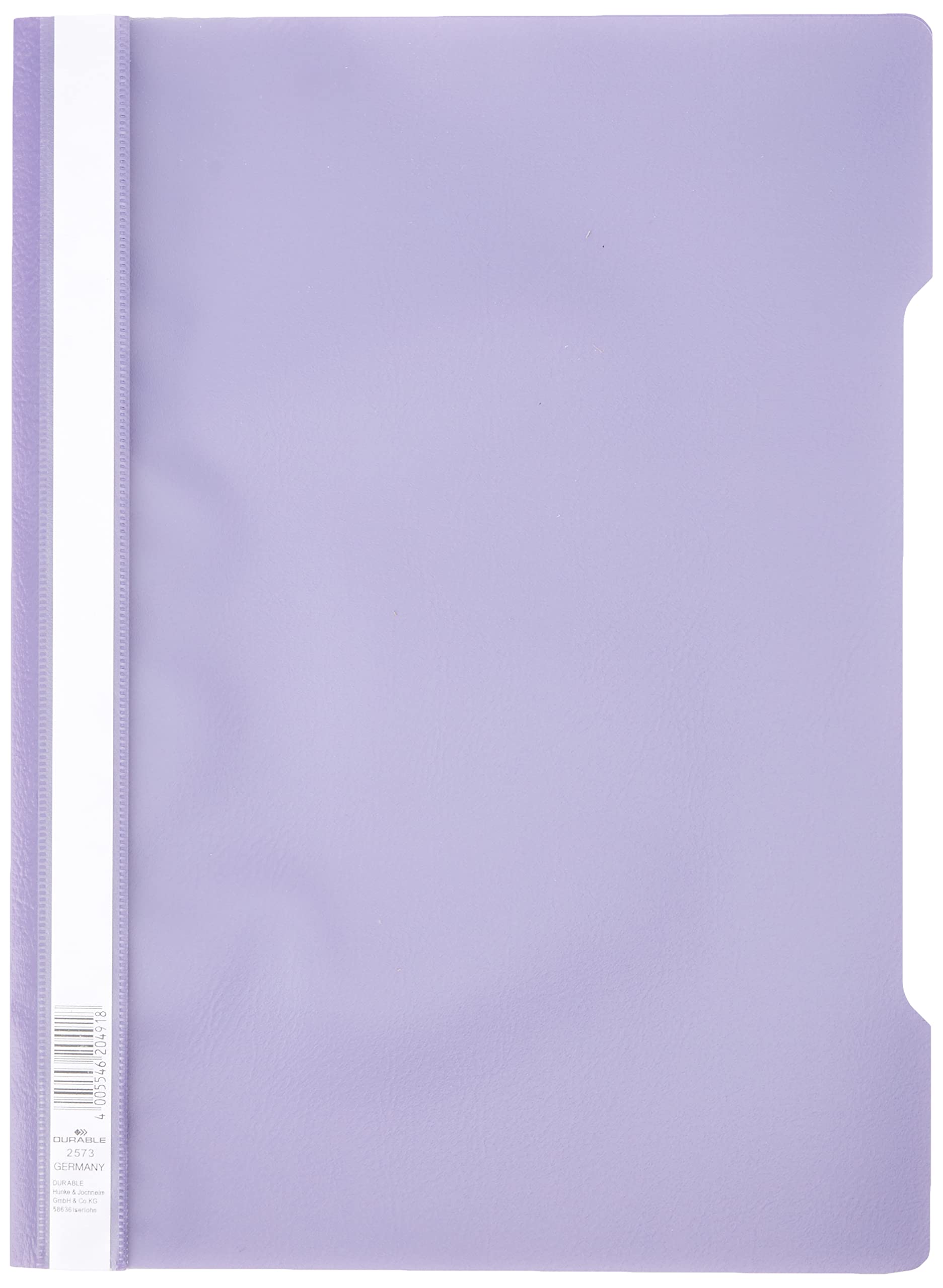 Durable 252312 Clear View Folder-Report File A4 PP, Purple - Pack of 25