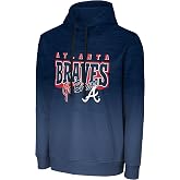 FOCO MLB Men's Team Script Wordmark Baseball Sweatshirt Pullover Hoodie | Officially licensed sweatshirt with a heathered color fade, breathable 100% polyester &amp; relaxed fit; sizes Small&ndash;XXL
