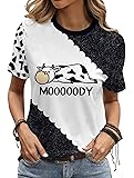 Women's Casual Pattern Printed Shirt Short Sleeved