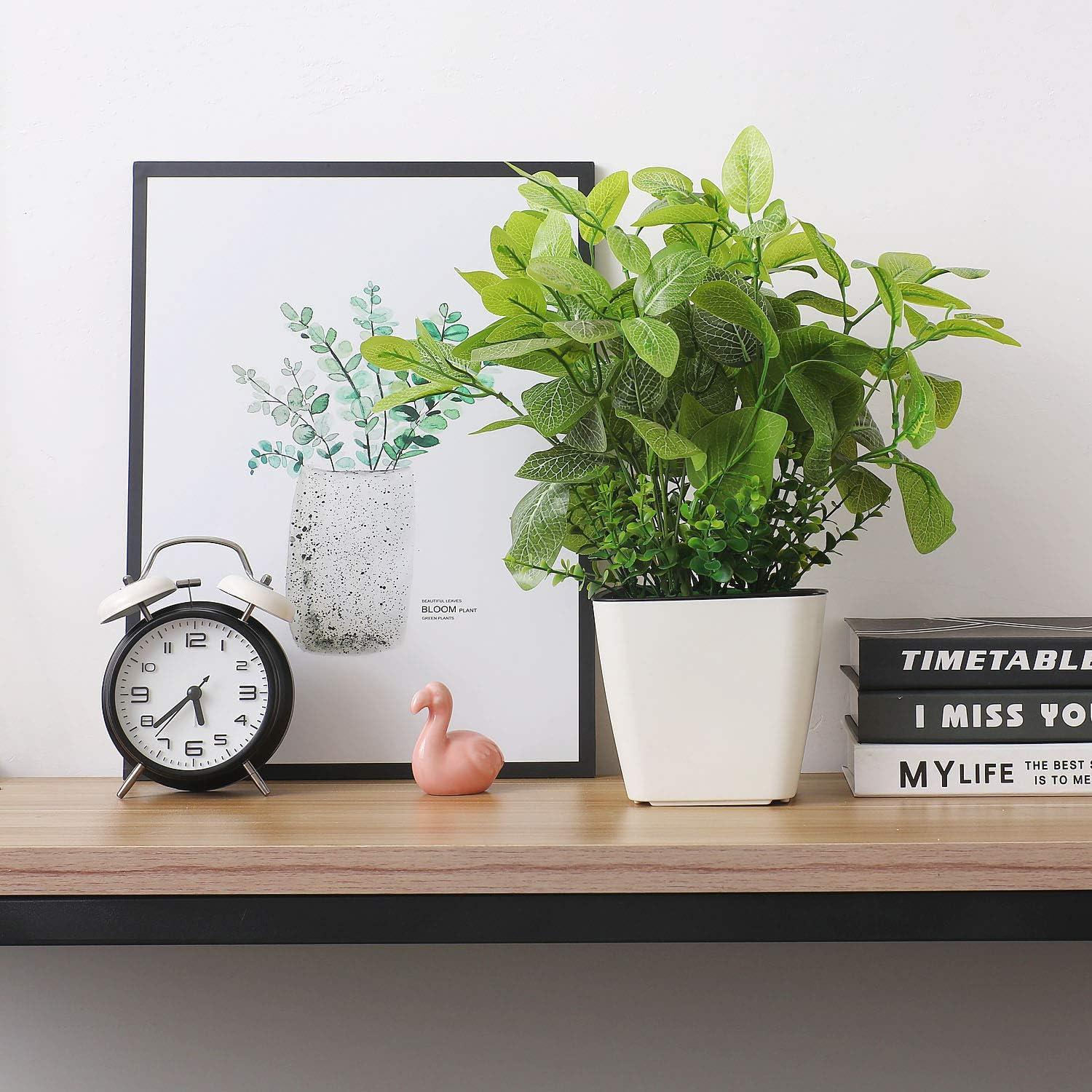 T4U 13CM Self Watering Plastic Planter with Water Level Indicator Pack of 3, Matte White - Image 4
