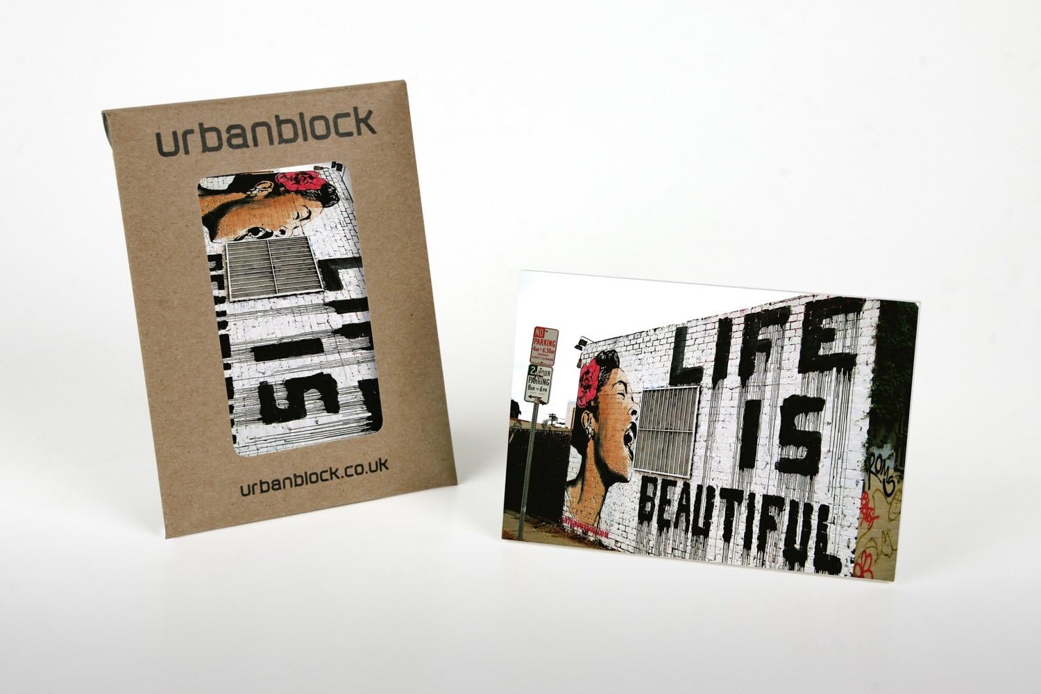 Life is Beautiful Mr. Brainwash Photo Block