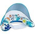 Inflatable Pool Float for Adults - Pool Chairs with Canopy and Cup Holders - Pool Floaties Swimming Pool Party Summer Water Fun