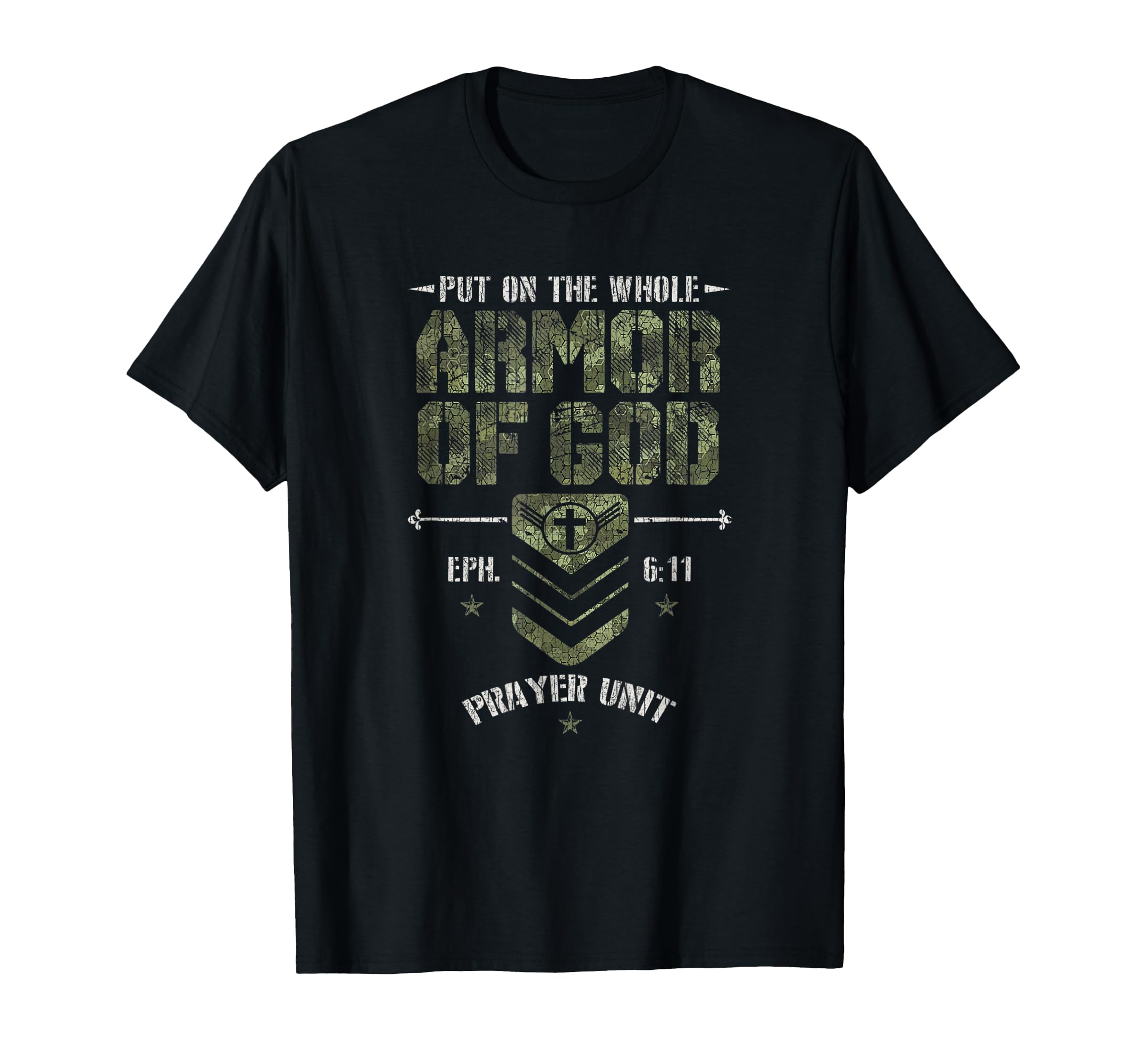 Photo 1 of Vintage Camo Armor Of God Christians Religious Camouflage T-Shirt