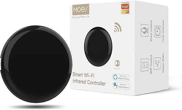 MOES Hub Mini IR Control Remoto Inteligente Infrarrojo Domotica WiFi
Control de Aire Acondicionado Smart Home Compatible con Alexa Google
Home con la Voz o Las Apps Smart Life y TuyaPrecio estimado 19.99 €