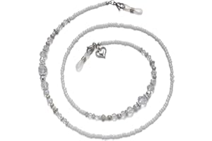 JURYLOO Beaded Eyeglass Chain Glasses Holder Necklace Sunglasses Chain Eye Glasses Holders Around Neck for Women Men Stylish