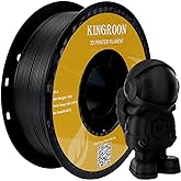 Kingroon PLA 3D Printer Filament, Dimensional Accuracy +/- 0.02 mm, 1 kg Spool(2.2lbs), 1.75 mm,Black