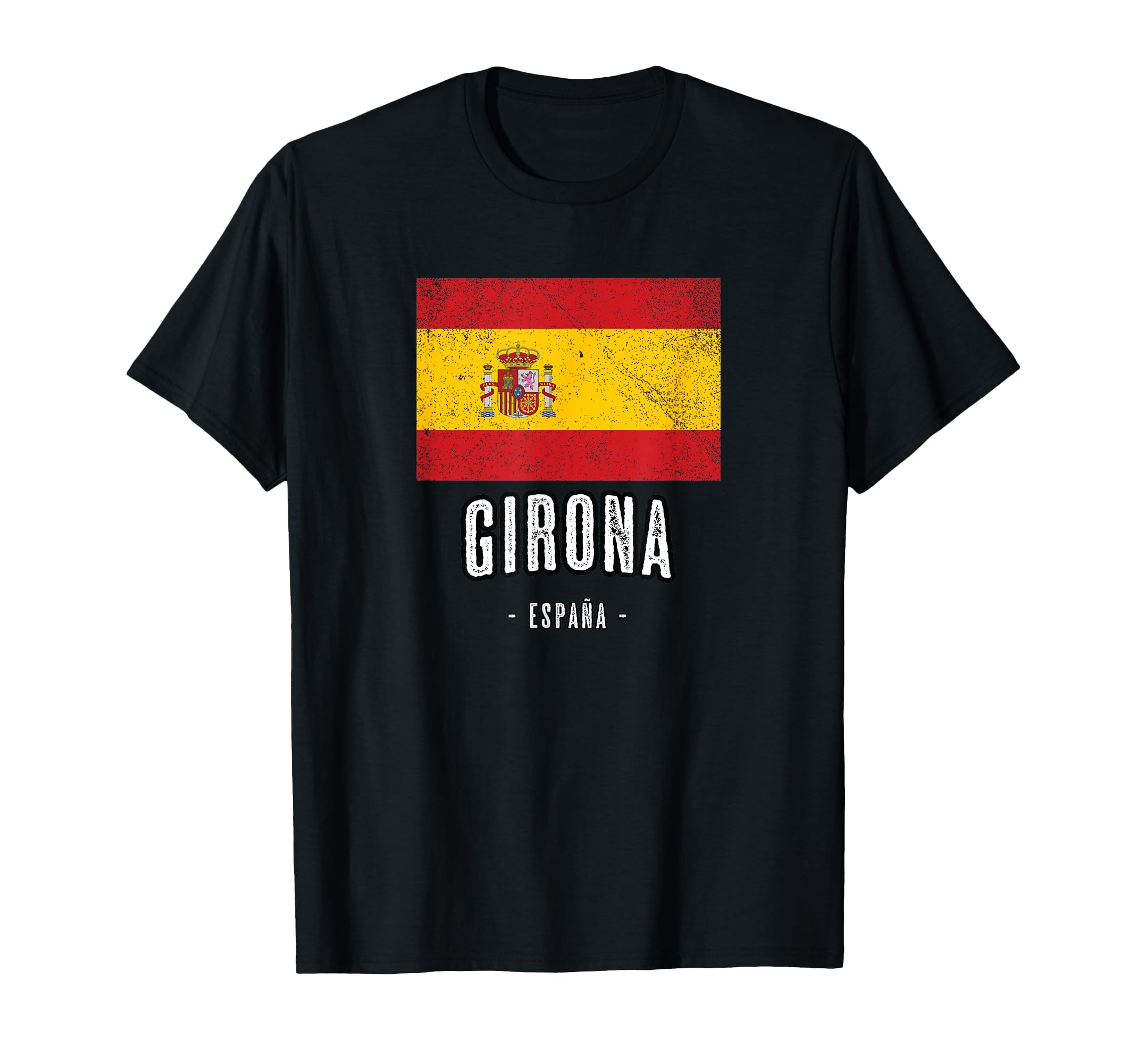 Girona Spain | ES flag city - Bandera Española Ropa - T-Shirt