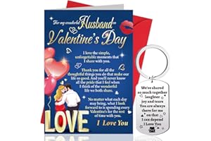 HOWAF Valentines Card for Husband, Valentines Day Card for Him, Valentine Card for Husband, Valentines Card for Him and Valen