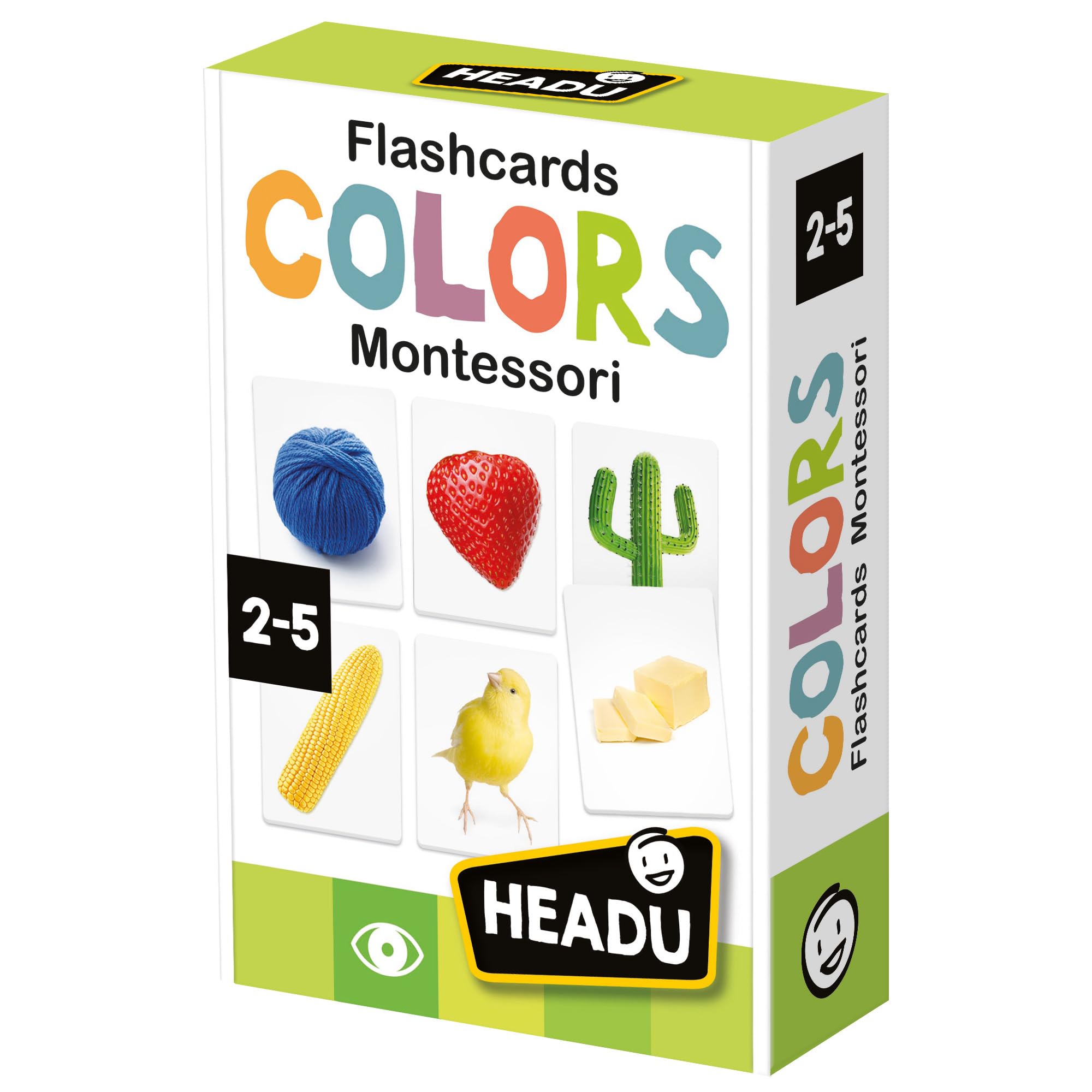Headu - Montessori Flashcards Colors, Learning Resources, Toddler Learning Toys, Colour Perception, Shade Recognition, Kids Learning Toys, Age 2-5 Years