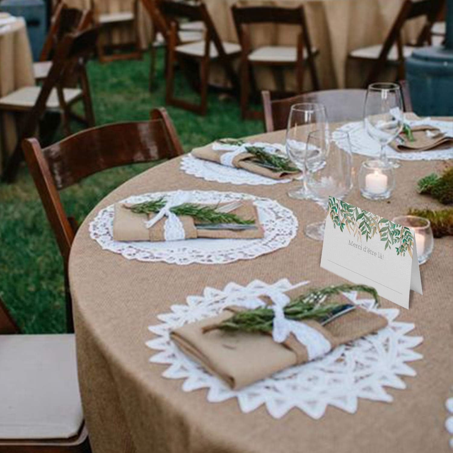 Porteurs De Cartes De Placements Cuisine Maison Bapteme Anniversaire Porte Nom De Table En Papier Partycards Marque Place Pour Mariage 50 Cartes Porte Prenom Modele Ivy Noel