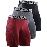 NELEUS Men's Compression Shorts Pack of 3
