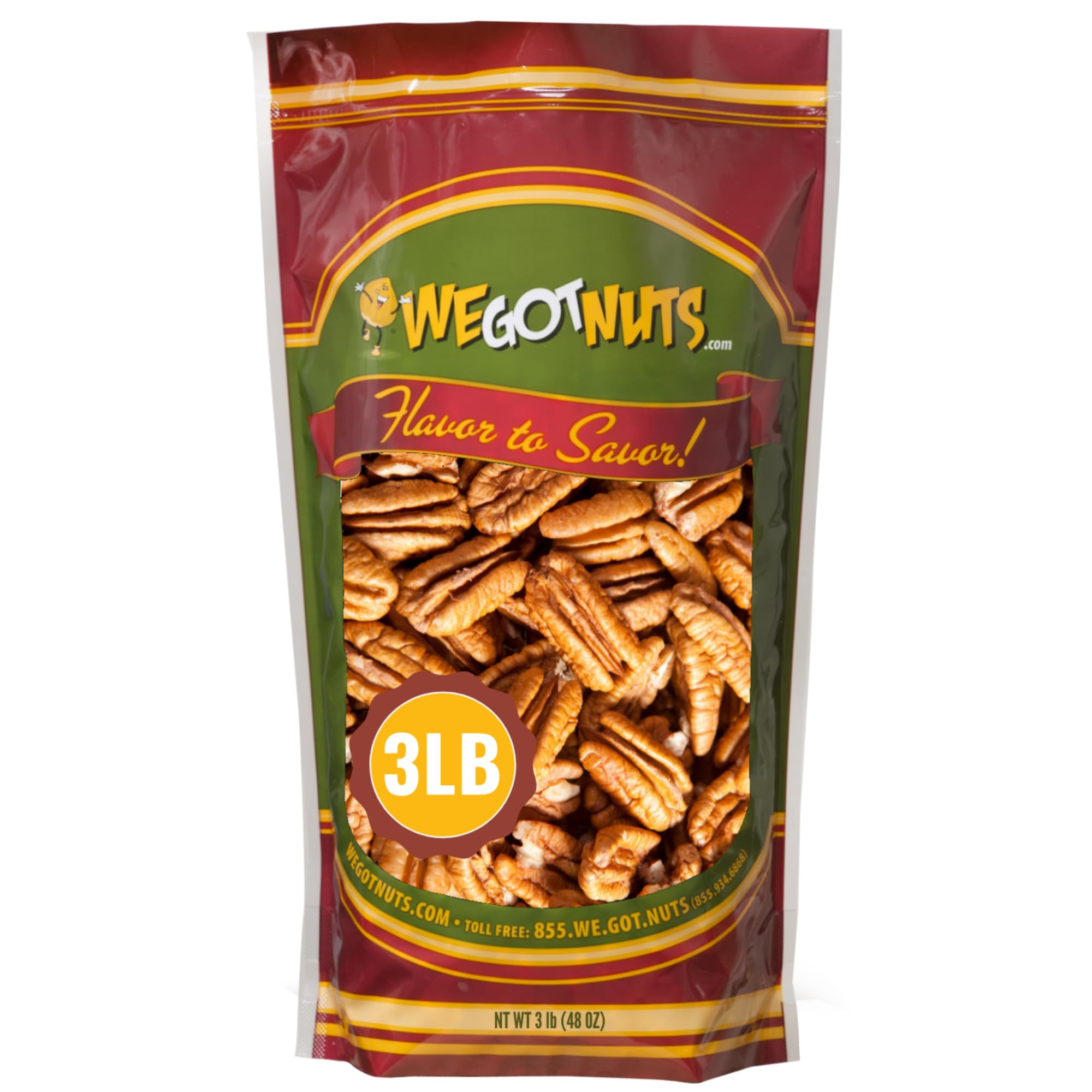 We Got Nuts Unsalted Raw Pecans for Cooking, Baking