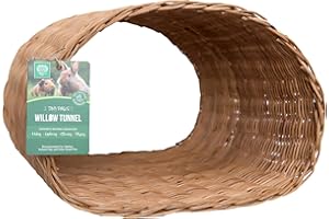 Small Pet Select - Jumbo - Tiny Paws Hand-Made Willow Tunnel for Rabbits, Guinea Pigs, Cats and Other Small Animals