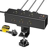 Kungfuking Desk Clamp Power Strip USB C, GaN PD 65W