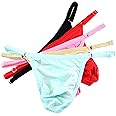 iphree Men's Adjustable String Bikini Thongs G String Soft & Silky Bugle Pouch Underwear Swimwear Panties
