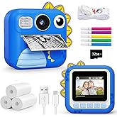 KOKODI Kids Camera Instant Print, Toddler Cameras Christmas Birthday Gifts for Boys Age 3-12, Digital Video Instant Printer Camera for Kids, Toys for Ages 5-7 Boys (Blue)