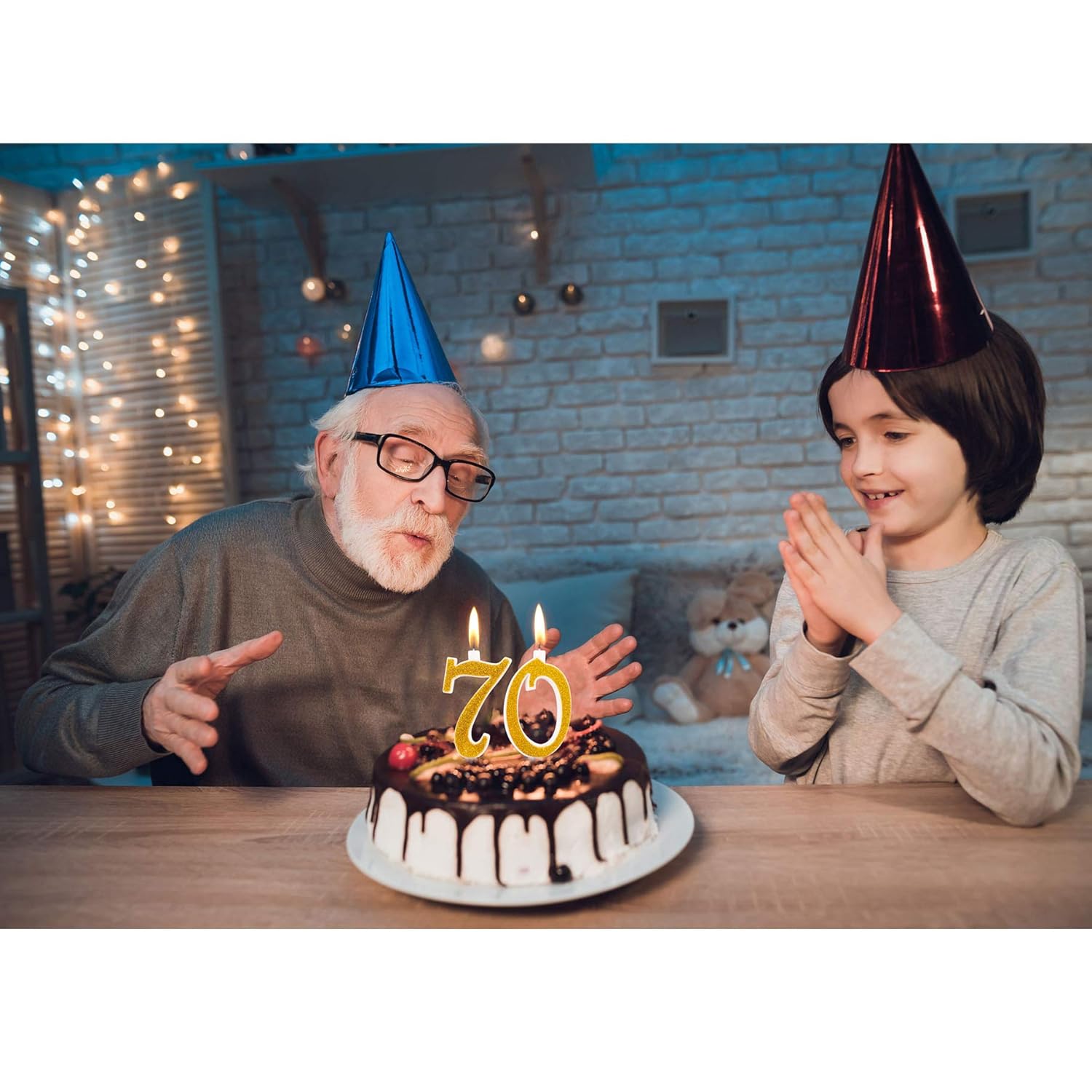 Cartain Net Bougies Maxi 70 Ans Pour Gateau Fete Anniversaire 70 Eme Decorations Bougies Souhaits Idees Fete A Theme Hauteur 13 Cm Or Paillete Loisirs Creatifs Bougies