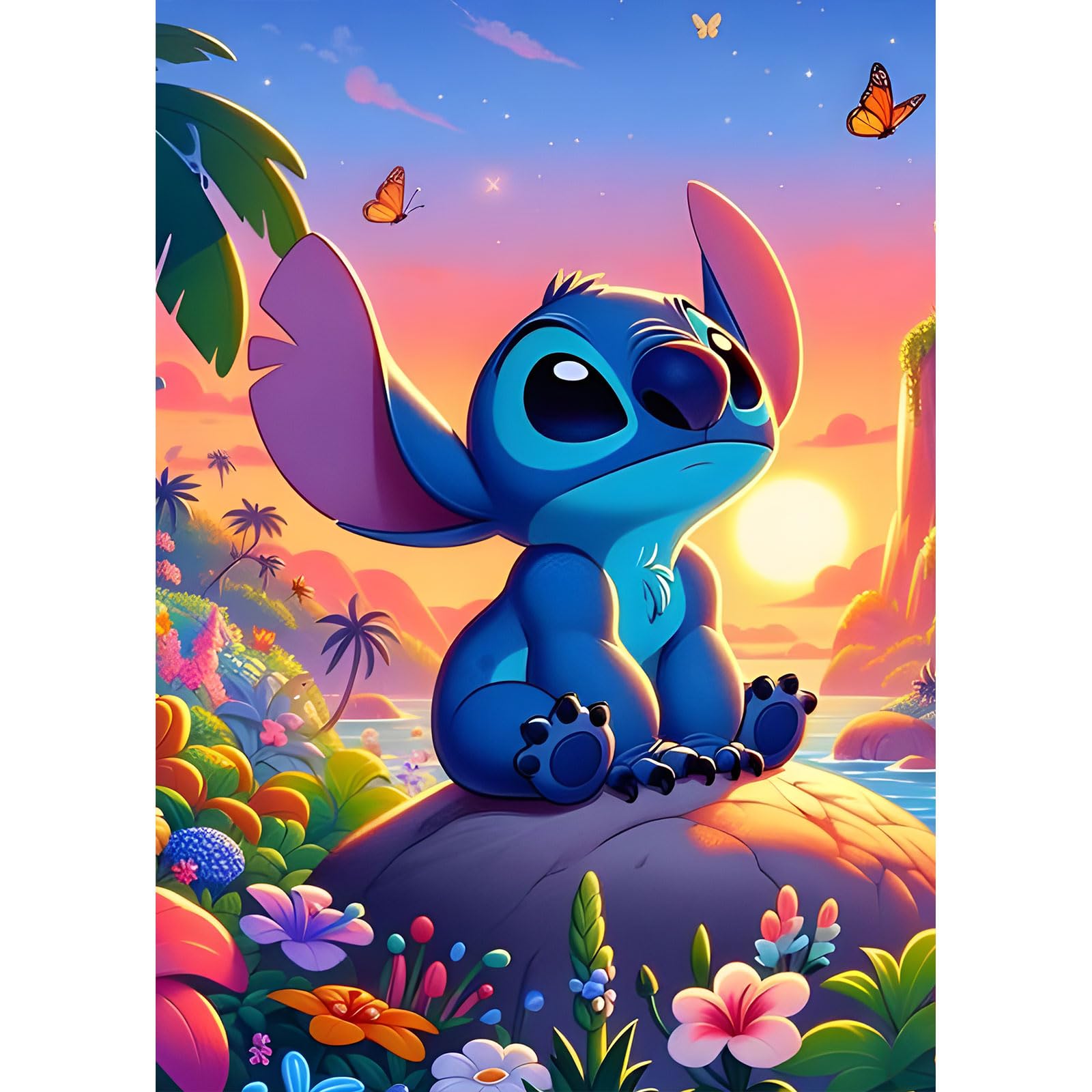 Kit Diamond Painting Stitch - 5D Strass - 30x40cm - Artisanat DIY Pour Adultes/Enfants - Décoration