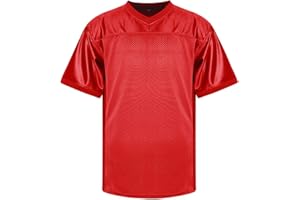 MESOSPERO Men's Football Jersey Blank Football Practice Jersey for Athletic Training and Daily Leisure