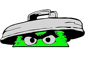 Bermuda Shorts Graphics Oscar The Grouch Peeper/Vinyl Vehicle Funny Humor Bumper Sticker or Home Decor Decal Sticker