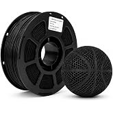 FILAZOO PEBA Filament 1.75mm, 90A Flexible 3D Printer Filament, Black, 1kg