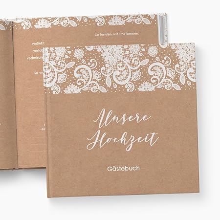 glupspilz | Gästebuch Hochzeit | mit Fragen zum Ausfüllen | Eleganz