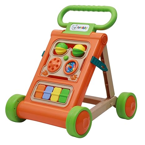 Love Baby Activity Learning Walker (Orange & Green Color, 6 Months -2 Years)