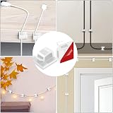 Fantasyon 50Pcs Cable Clips Self Adhesive White Durable Cable Organizer view 7