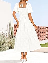 ZESICA Women's Summer Boho Floral Midi Dresses 2025