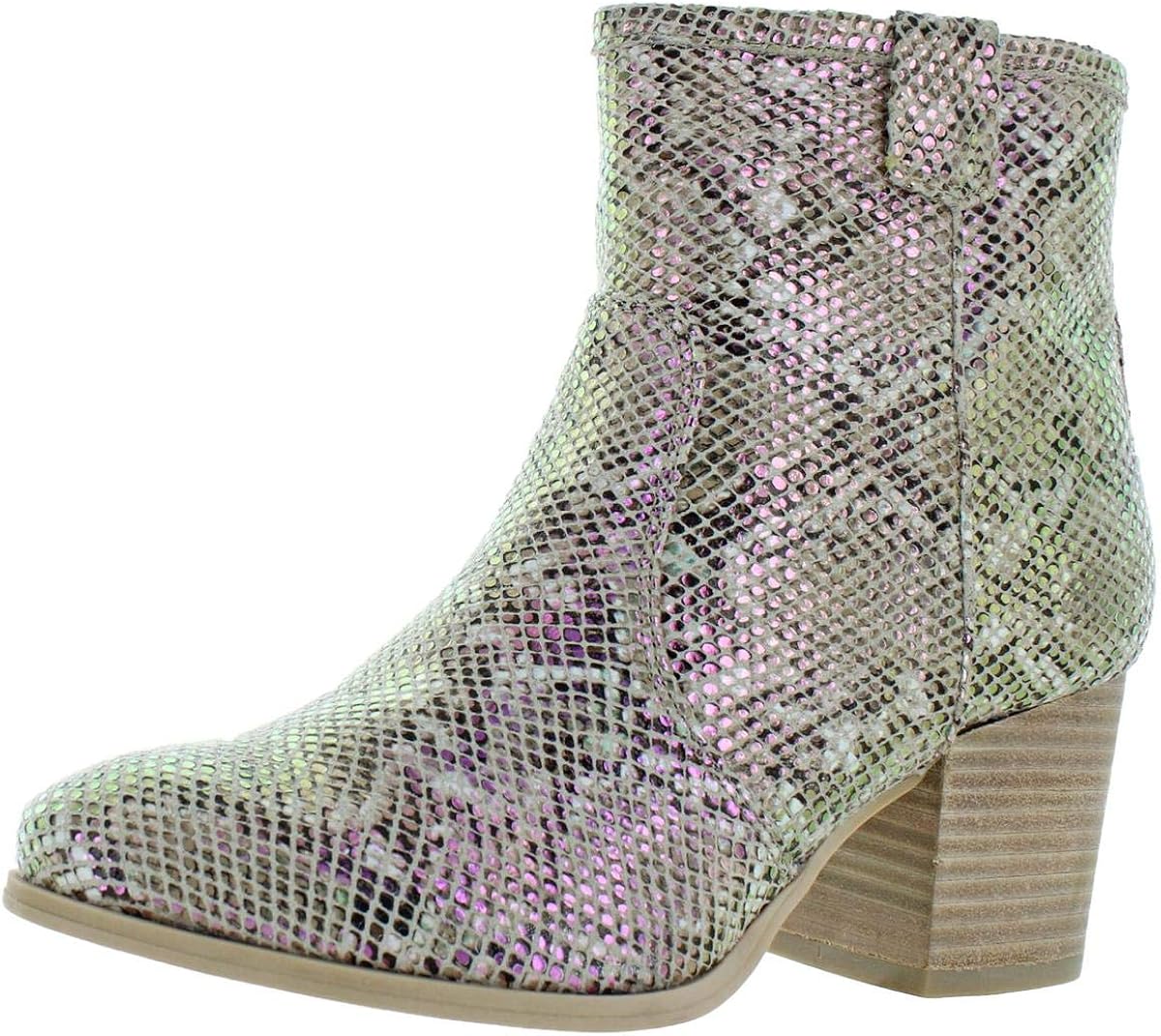 metallic western booties
